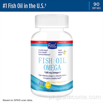 Oil de peixe suplemento Antioxidante Health Omega 3 Softgels